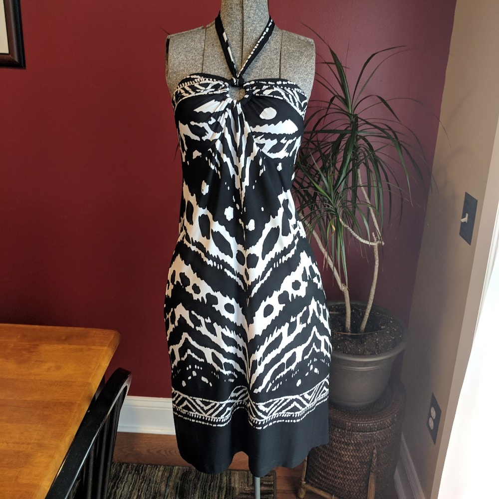 Animal Print Dress - Halter